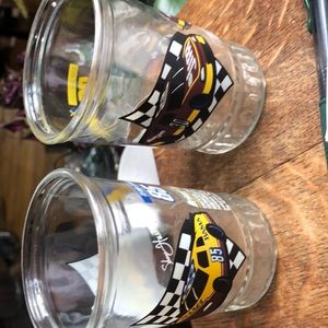 Vintage teen Bama racing collection jelly jar Number 85 and number 30